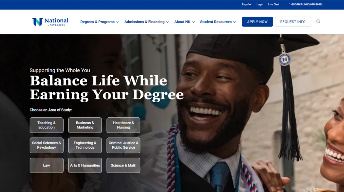 National University - Master of Arts in Marriage and Family Therapy